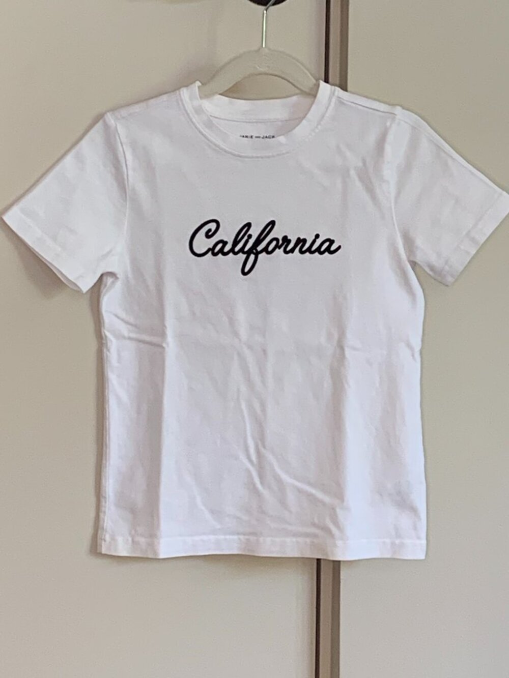 Janie and Jack California Graphic Tee | Size 5 | White Short Sleeve T-Shirt